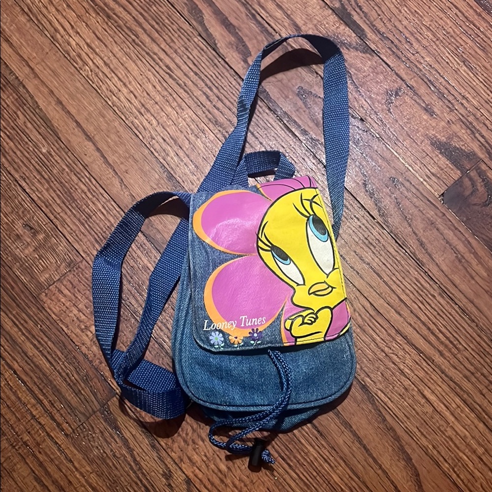 Warner Bros. Pink and Blue Crossbody Bag
